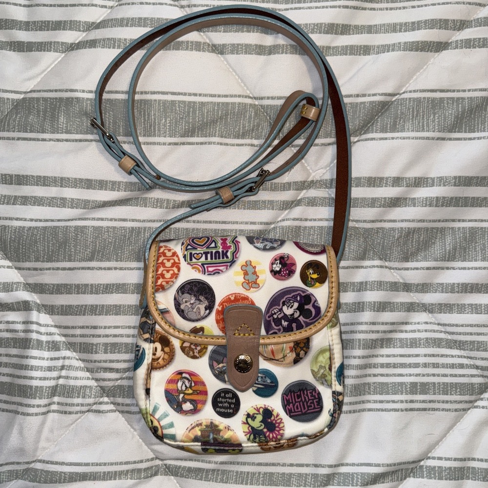 Dooney & Bourke Disney Character Buttons Crossbody Bag - Purse - Picture 2 of 13